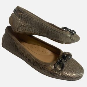 NWOB Donald Pliner Raya Leather Ballet Flat Meets Driving Moccasin Loafer 6.5